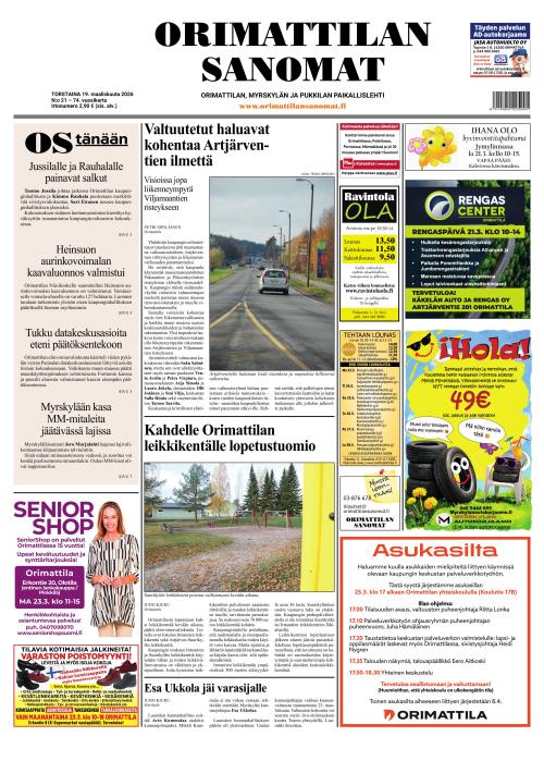 Orimattilan Sanomat 19.3.2026