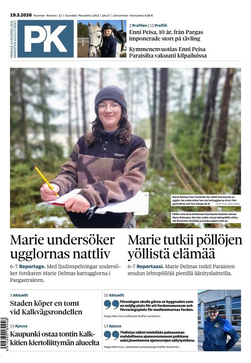 Pargas Kungörelser - Paraisten Kuulutukset