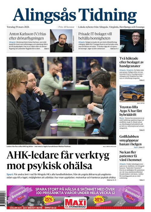 Alingsås Tidning 19.3.2026