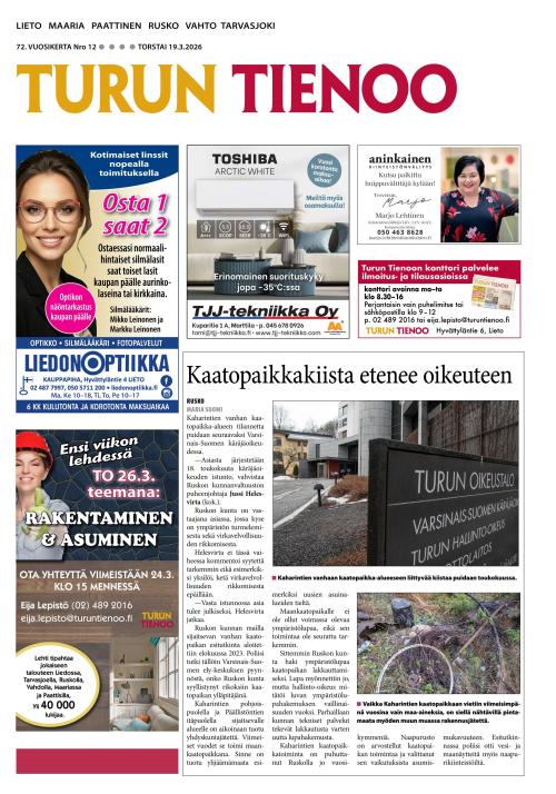 Turun Tienoo 19.3.2026