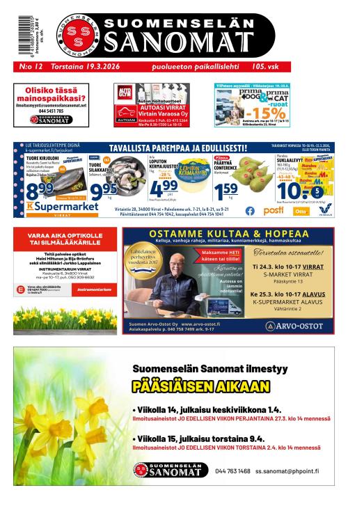 Suomenselän Sanomat 19.3.2026