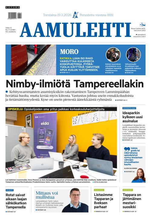 Aamulehti 19.3.2026