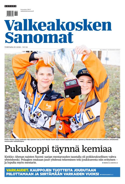 Valkeakosken Sanomat 19.3.2026