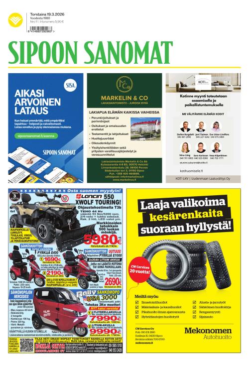 Sipoon Sanomat 19.3.2026