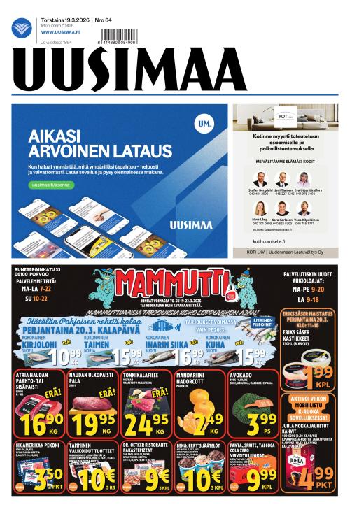 Uusimaa 19.3.2026