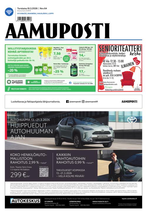Aamuposti 19.3.2026