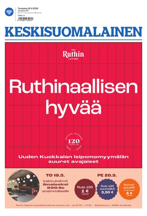 Keskisuomalainen 19.3.2026