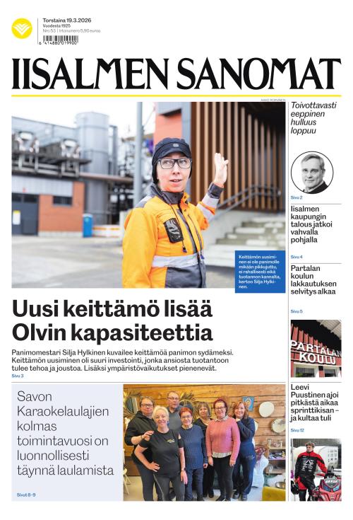 Iisalmen Sanomat 19.3.2026