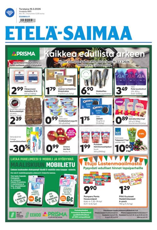 Etelä-Saimaa 19.3.2026