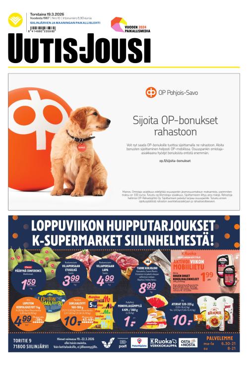 Uutis-Jousi 19.3.2026