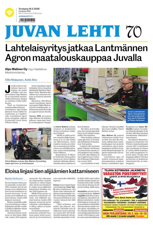 Juvan lehti 19.3.2026