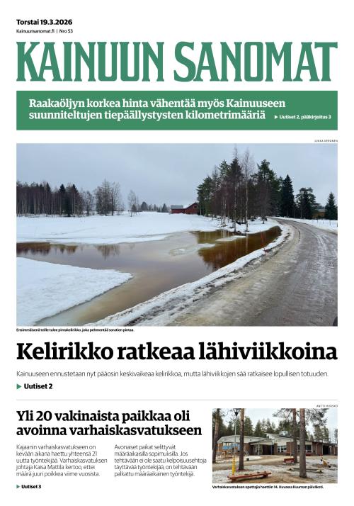 Kainuun Sanomat 19.3.2026