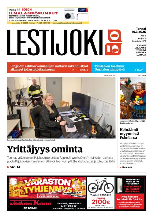 Lestijoki-lehti 19.3.2026