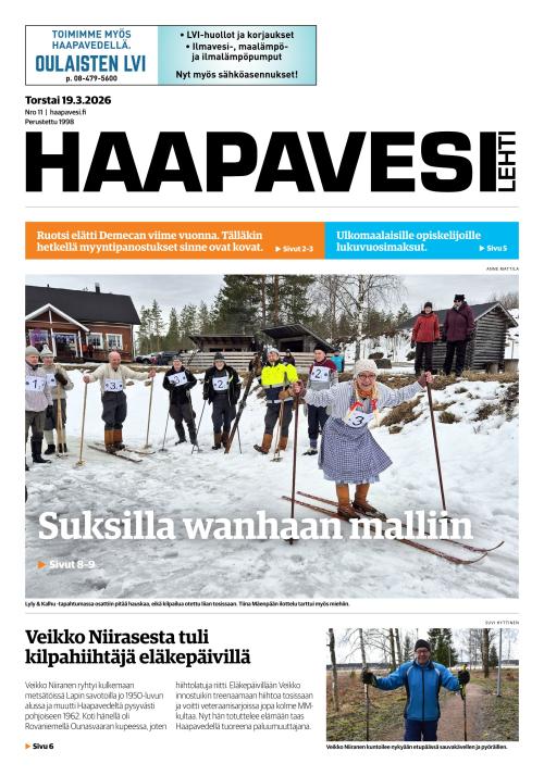 Haapavesi-lehti 19.3.2026