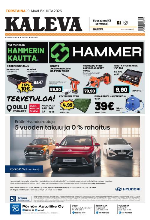 Kaleva 19.3.2026