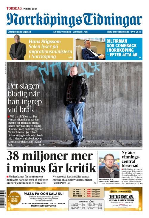 Norrköpings Tidningar 19.3.2026