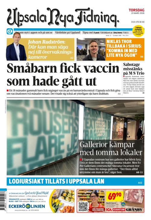 Upsala Nya Tidning 19.3.2026