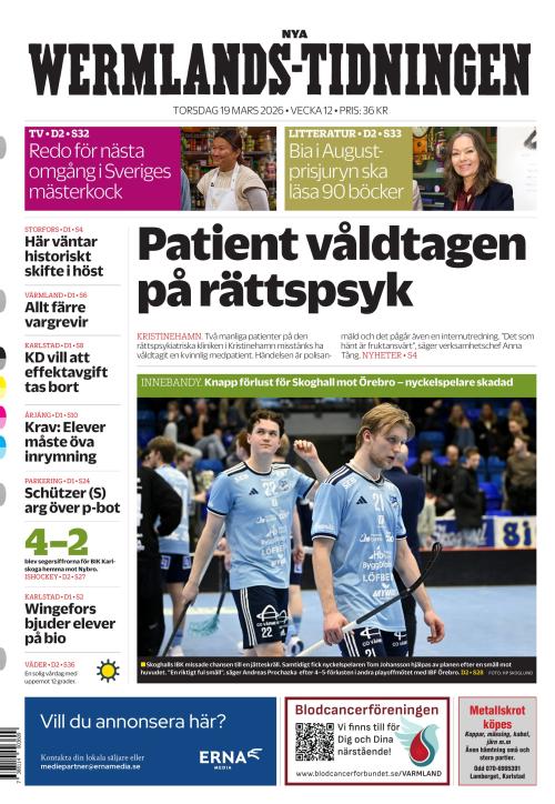 Nya Wermlands-Tidningen 19.3.2026