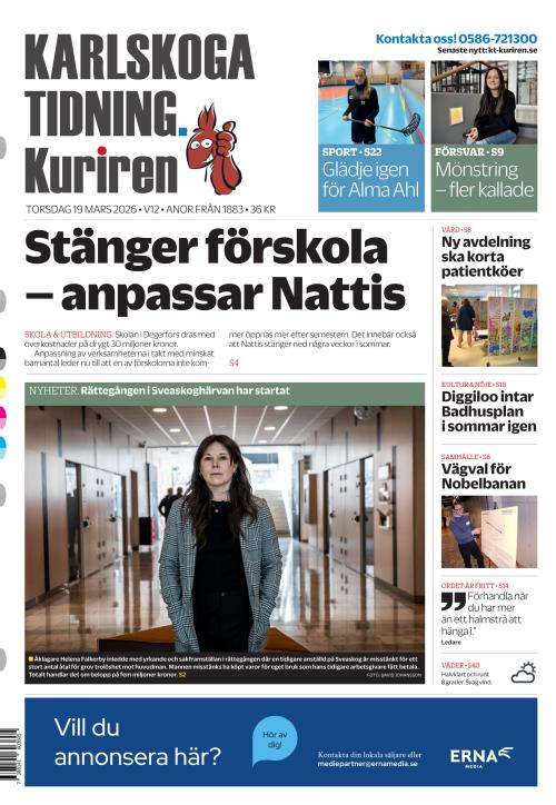 Karlskoga Tidning-Kuriren 19.3.2026