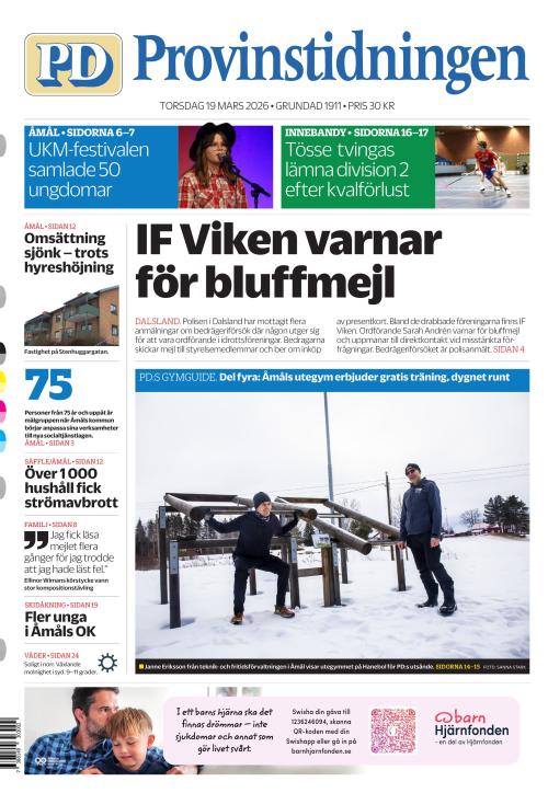 Provinstidningen Dalsland 19.3.2026