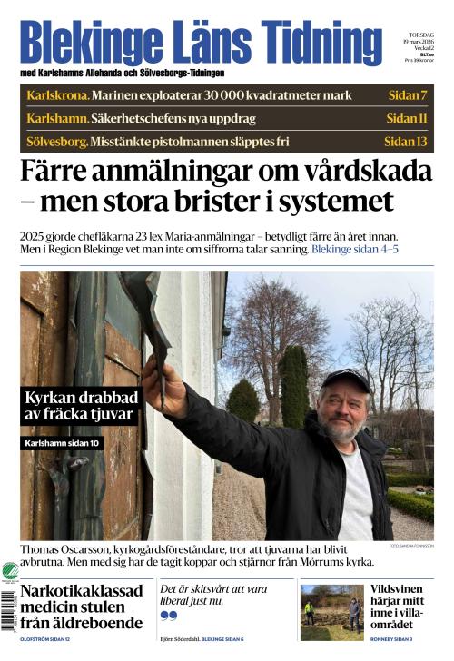 Blekinge Läns Tidning 19.3.2026
