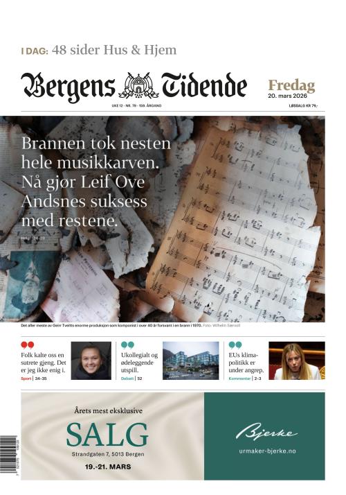 Bergens Tidende 20.3.2026