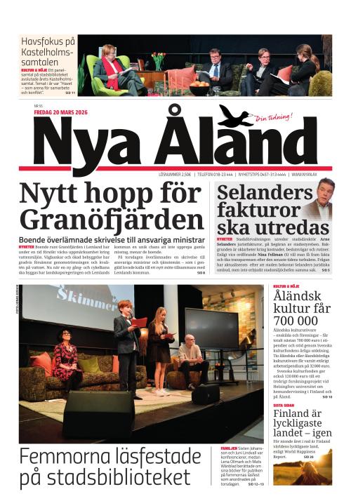 Nya Åland 20.3.2026