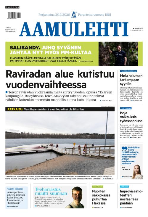 Aamulehti 20.3.2026