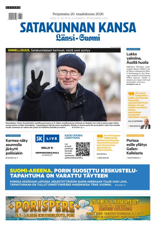 Satakunnan Kansa Länsi-Suomi 20.3.2026