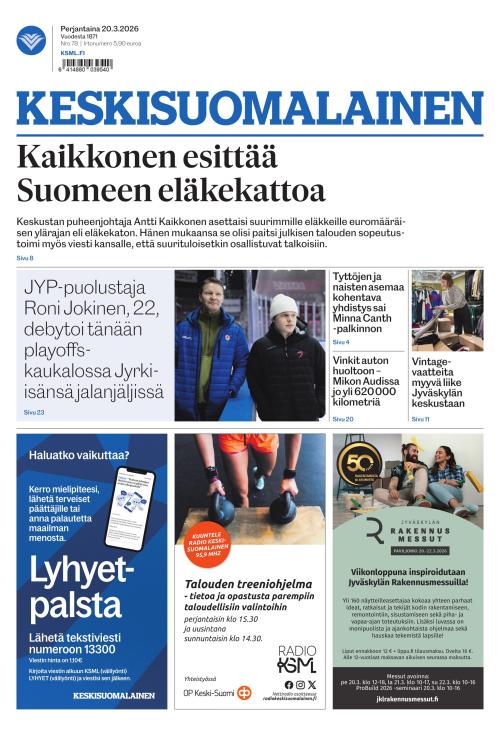 Keskisuomalainen 20.3.2026