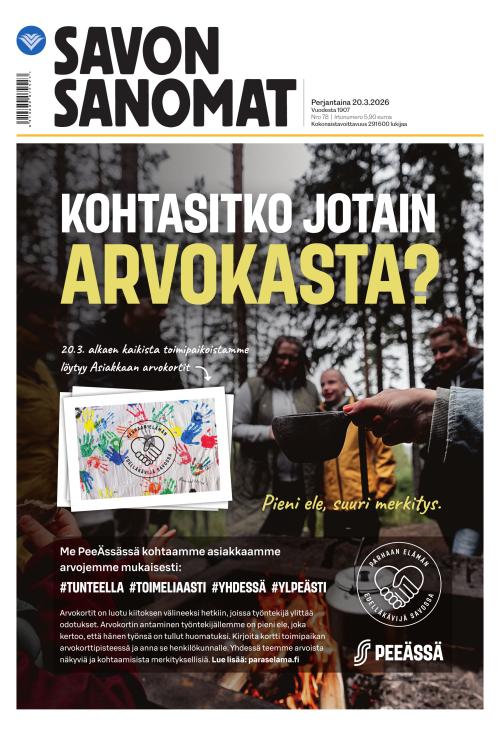 Savon Sanomat 20.3.2026