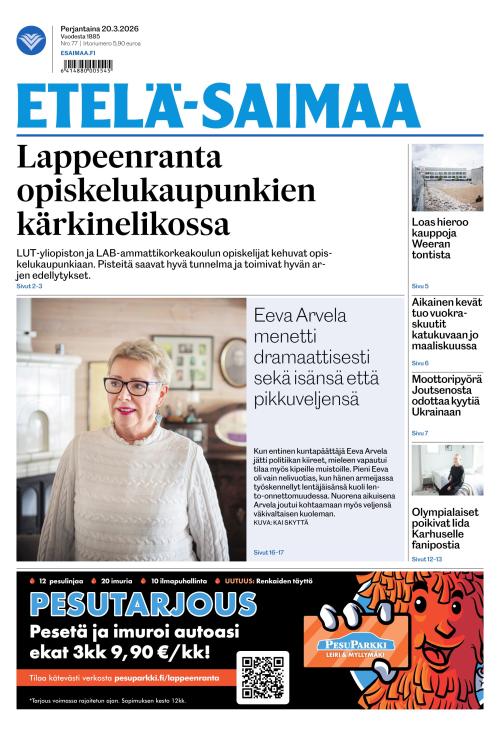 Etelä-Saimaa 20.3.2026