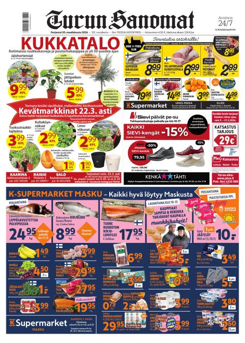 Turun Sanomat 20.3.2026