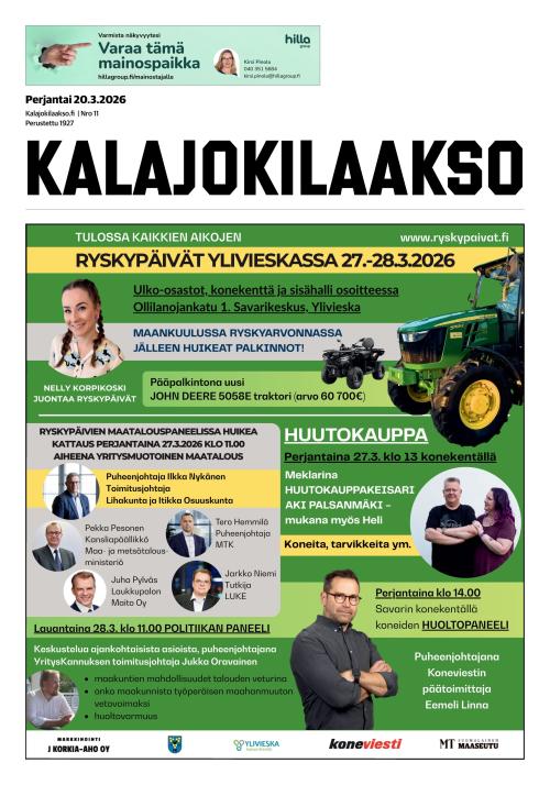 Kalajokilaakso ja Kalajaska 20.3.2026