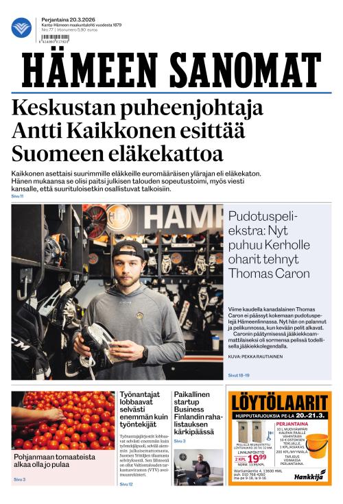 Hämeen Sanomat 20.3.2026