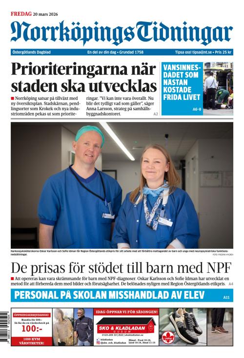 Norrköpings Tidningar 20.3.2026