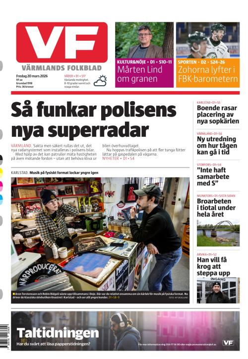 Värmlands Folkblad 20.3.2026
