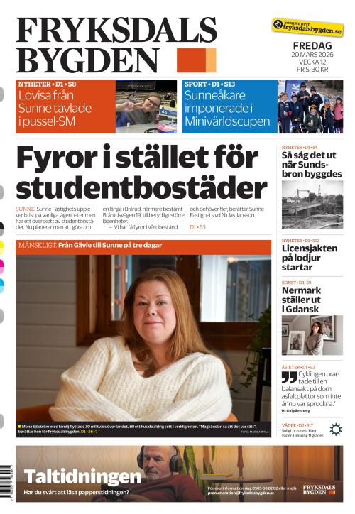 Fryksdals-Bygden 20.3.2026