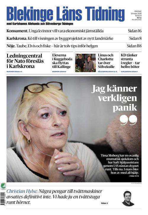 Blekinge Läns Tidning 20.3.2026