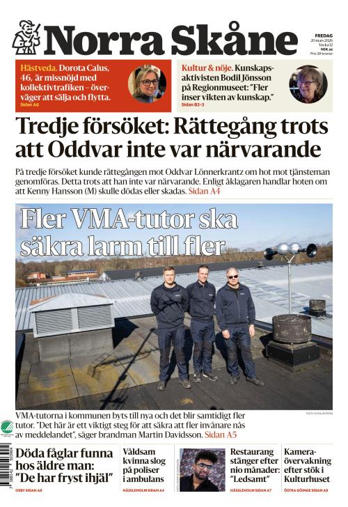 Norra Skåne 20.3.2026