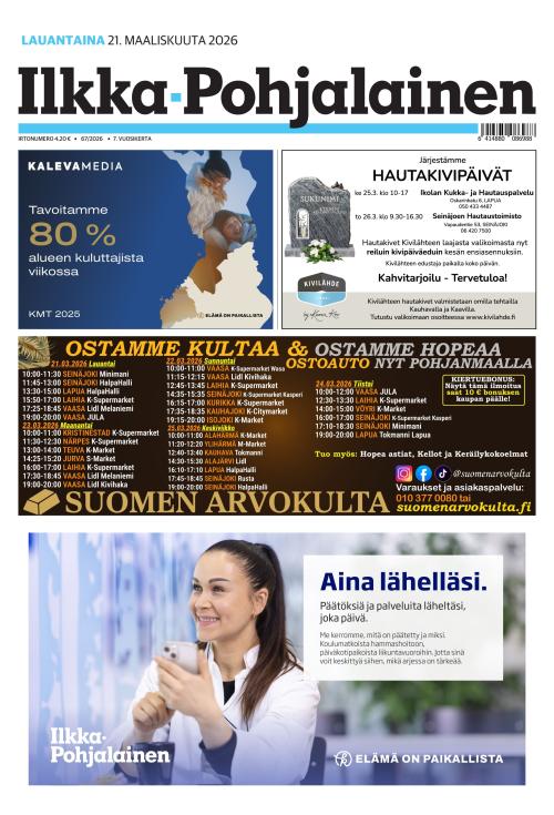 Ilkka-Pohjalainen 21.3.2026
