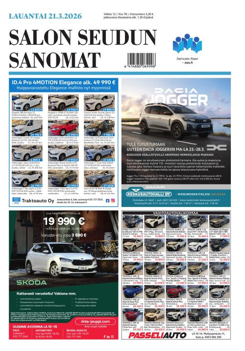 Salon Seudun Sanomat 21.3.2026
