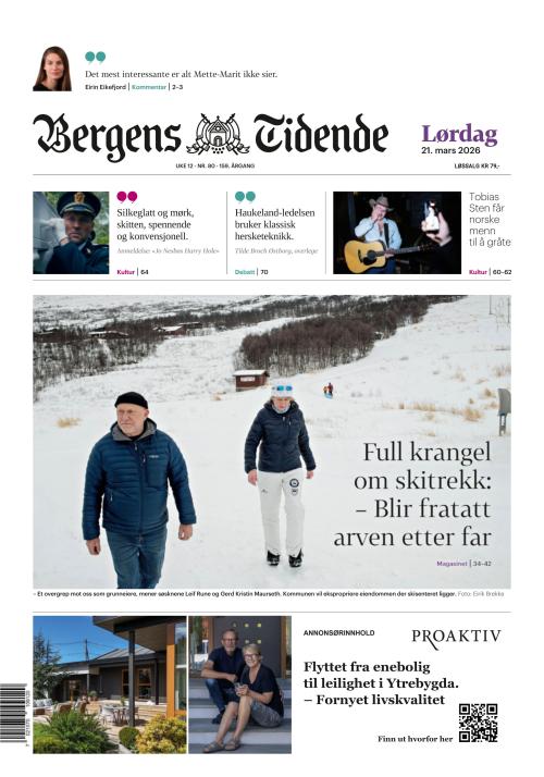 Bergens Tidende 21.3.2026