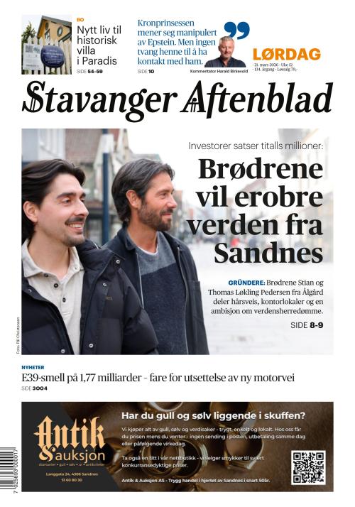 Stavanger Aftenblad 21.3.2026