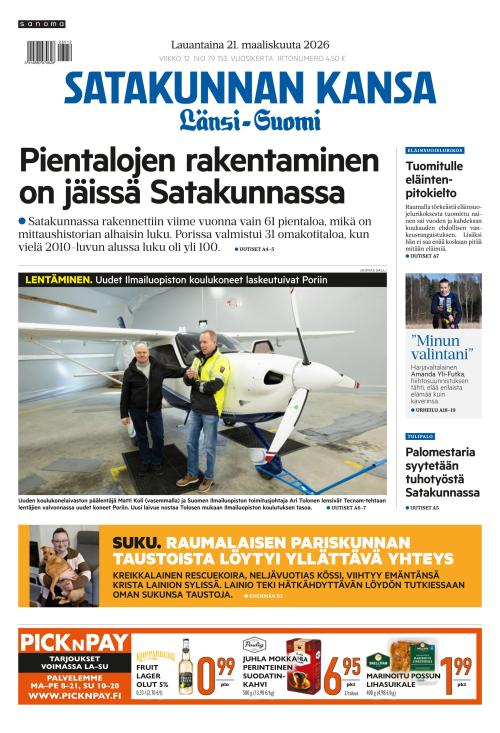 Satakunnan Kansa Länsi-Suomi 21.3.2026