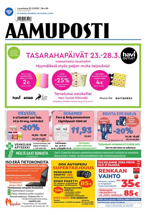 Aamuposti 21.3.2026