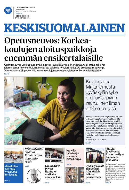 Keskisuomalainen 21.3.2026