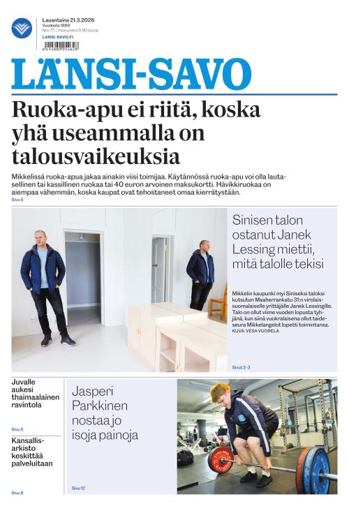 Länsi-Savo 21.3.2026