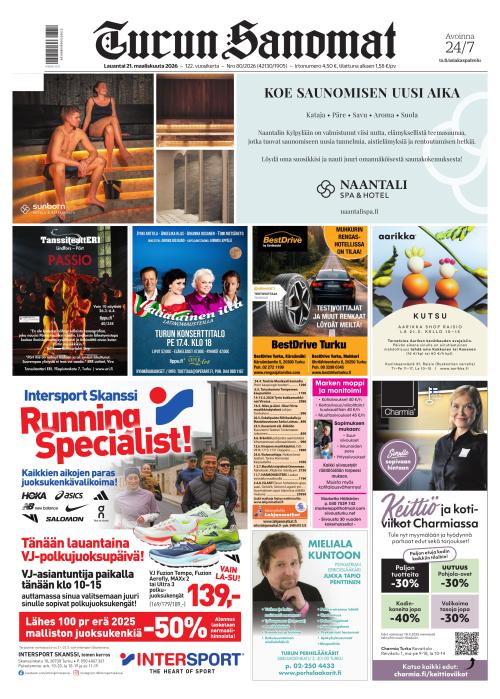 Turun Sanomat 21.3.2026
