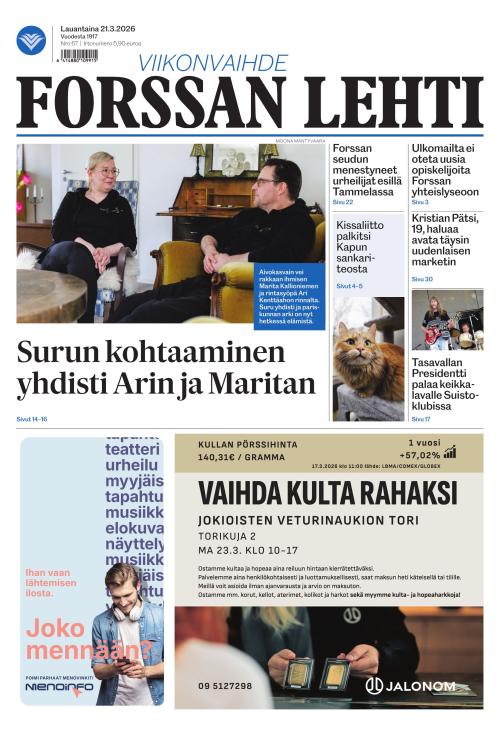 Forssan Lehti 21.3.2026